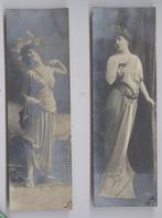 2 smalle art nouveau ansichtkaarten - serie Markart, Ophalen of Verzenden, Voor 1920, Ongelopen, Overige thema's