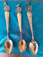 3 antieke thee lepeltjes ,duif, Antiek en Kunst, Ophalen of Verzenden