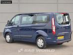 Ford Transit Custom 130PK Personenvervoer 9 Persoons Taxi TV, Lederen bekleding, Blauw, Leder, Bedrijf