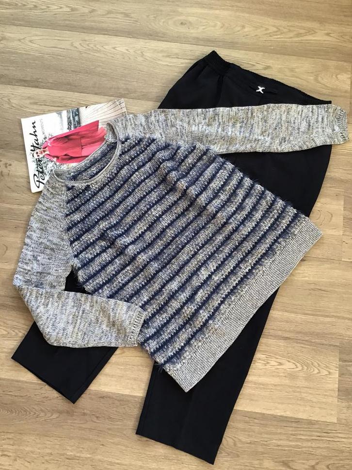 TAIFUN!LúxeTrui 42/44&SETTER!LúxeBroek.StijlvolBlauw! Sámen:, Kleding | Dames, Dames-kledingpakketten, Zo goed als nieuw, Maat 42/44 (L)