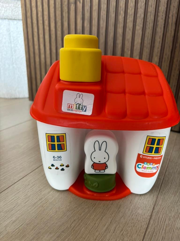 Nijntje huisje met zachte blokjes - soft clemmy, Ophalen, Zo goed als nieuw, Speelset