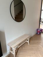 Ikea bankje licht eiken, Huis en Inrichting, Tafels | Sidetables, Ophalen, 100 tot 150 cm, Zo goed als nieuw, 25 tot 50 cm