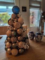 Kerstboom ballen Delfts blauw zilver incl verlichting, Ophalen, Zo goed als nieuw