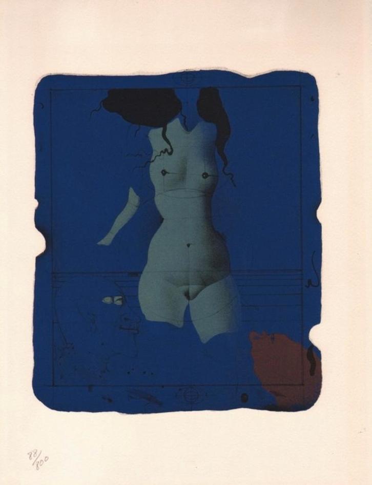 Paul Wunderlich - Torso - Genummerde Litho, Antiek en Kunst, Kunst | Litho's en Zeefdrukken, Verzenden