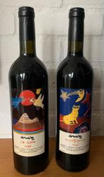 Corneille verzamel object twee flessen rode wijn met etiket, Verzamelen, Wijnen, Rode wijn, Frankrijk, Ophalen of Verzenden, Zo goed als nieuw