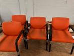 4 Oranje Stoelen - Zitten Heerlijk!, Huis en Inrichting, Stoelen, Ophalen, Gebruikt, Overige kleuren, Vier