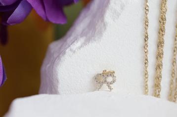 14 Karaat Gouden Strikje Hanger beschikbaar voor biedingen