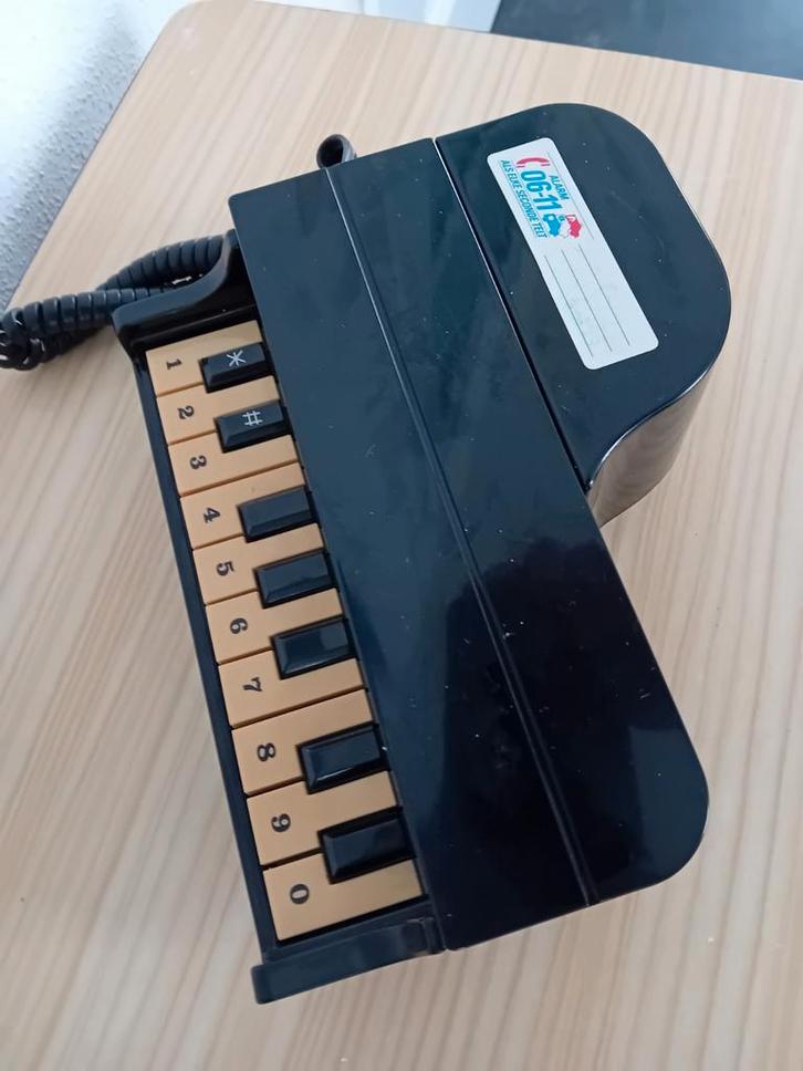 Vintage Piano Telefoon - Uniek en Stijlvol!, Telecommunicatie, Vaste telefoons | Handsets en Draadloos, Gebruikt, 1 handset, Ophalen of Verzenden