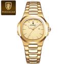 Luxe Nieuw DamesHorloge,3Atm,Gold-RVS,SwissTypeQuarts,€24,95, Overige merken, Staal, Staal, Polshorloge