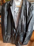 Zwart lederen colbert, XL, Ophalen of Verzenden, Zo goed als nieuw, Maat 46/48 (XL) of groter, Zwart