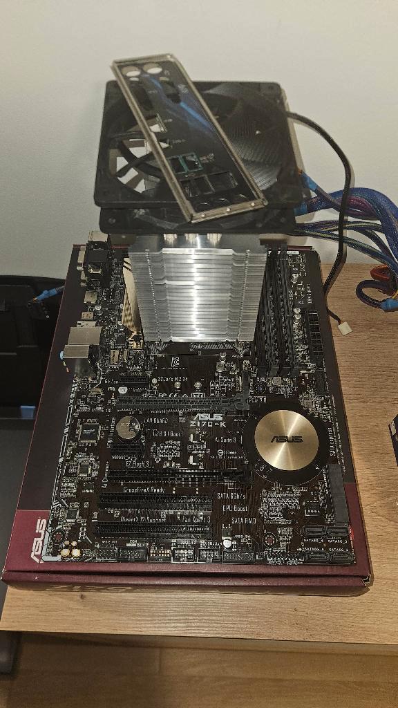 i5-6600K + ASUS Z170-K + Scythe Koeler, Computers en Software, Processors, Gebruikt, 3 tot 4 Ghz, Ophalen