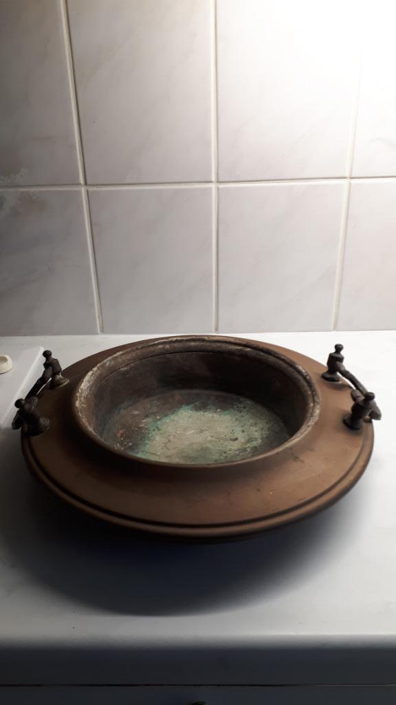 Brassero vuurkorf of kooltjes pan van Messing, Antiek en Kunst, Antiek | Koper en Brons, Koper, Ophalen