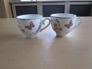 Janneke brinkman salentijn fruit & flowers 2 koppen D8,5 7cm beschikbaar voor biedingen