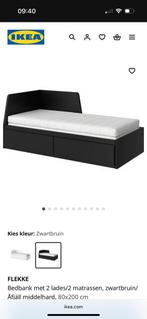 Ikea Flekke bed 80x200 of 160x200, Huis en Inrichting, Wit, Tweepersoons, Ophalen of Verzenden, Zo goed als nieuw