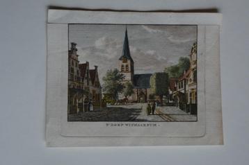 WITMARSUM `t DORP Gekleurde Kopergravure 1790 Bulthuis GS4 beschikbaar voor biedingen