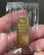 1x Degussa goudbaar 50 gram 999.9 puur, Postzegels en Munten, Edelmetalen en Baren, Ophalen of Verzenden, Goud