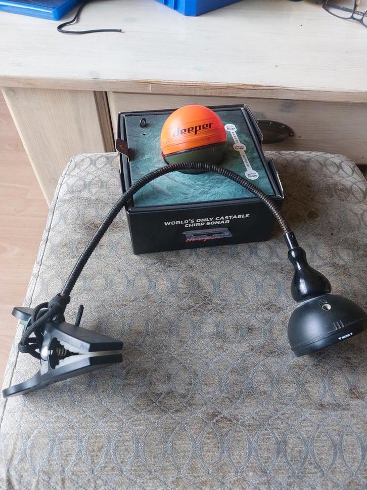 Deeper Chirp+ met beugel voor (voer)boot en nachtkap, Watersport en Boten, Hengelsport | Karpervissen, Zo goed als nieuw, Overige typen