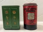 vintage blikken spaarpotten 1950-1980 Japan Western Germany, Verzenden, Gebruikt, Metaal of Blik