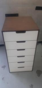 Archief Kastje met 6 Lades, Huis en Inrichting, Kasten | Ladekasten, Ophalen, Lade, Kast, Retro, Old school, Vintage, Bruin, Room, Wit