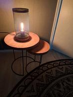 Set van 2 Bijzettafeltjes + Sfeerlamp, Huis en Inrichting, Lampen | Hanglampen, Ophalen, Minder dan 50 cm