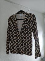 Blazer met print (zwart, beige en wit), maat s, Zwart, Ophalen of Verzenden, Zo goed als nieuw, Jasje
