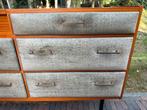 Franse vintage commode, Ophalen, 100 tot 150 cm, Vintage, Gijpsvintage