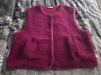 Teddy gilet waistcoat magenta NIEUW one size, Kleding | Dames, Verzenden, Nieuw, Maat 38/40 (M)