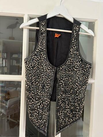 Bohemian gilet/spencer met zilveren kralen van OBJECT beschikbaar voor biedingen