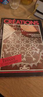 OUD DMC HAAK PATRONEN BLAD o.a TULP  ➕ 4 haaknaalden, Ophalen of Verzenden, Gebruikt, Haken, Patroon of Boek