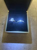 18k gouden diamanten set van 2 ringen (met certificaat), Ophalen, 18 tot 19, Nieuw, Dame