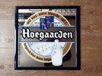 Hoegaarden bier spiegel., Verzamelen, Biermerken, Overige merken, Reclamebord, Plaat of Schild, Zo goed als nieuw, Ophalen
