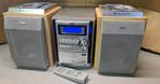 Jvc stereo set 5cd speler ux-s59 + philips 3weg speakers, Ophalen of Verzenden, Gebruikt, Speakers, JVC