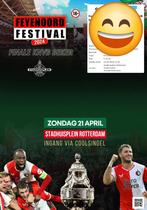 4 tickets Stadhuisplein Festival Feyenoord - NEC Bekerfinale, Tickets en Kaartjes, Overige Tickets en Kaartjes, Twee personen