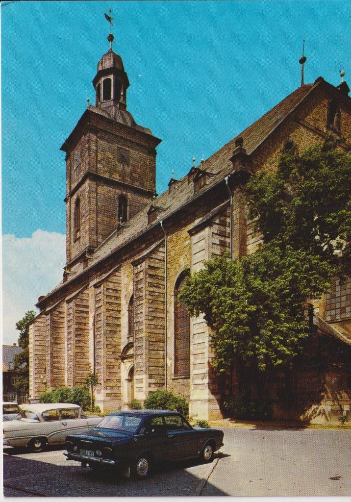 Duitsland, Goslar met auto's Opel Rekord P1, Taunus 12M P6, Verzamelen, Ansichtkaarten | Buitenland, Duitsland, 1960 tot 1980