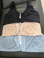 Postoperatieve BH / prothese BH  E/F - Voorsluiting, Kleding | Dames, Ondergoed en Lingerie, Ophalen of Verzenden, Beige, BH