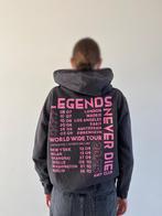 Donker grijze trui met rolze letters, Kleding | Heren, Truien en Vesten, Zo goed als nieuw, Grijs, The Sting, Verzenden