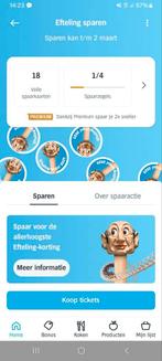 AH Efteling 4 volle spaarkaarten (Albert Heijn zegels), Tickets en Kaartjes, Recreatie | Pretparken en Attractieparken, Drie personen of meer