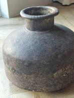 Metalen landelijke pot, Huis en Inrichting, Woonaccessoires | Overige, Ophalen of Verzenden, Gebruikt