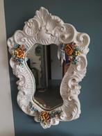 Capodimonte Spiegel met Bloemen, Ophalen of Verzenden, Overige vormen, Minder dan 50 cm, Minder dan 100 cm