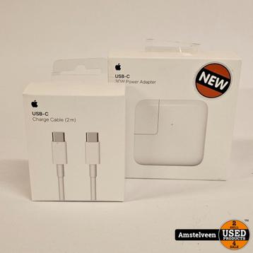 Apple 30W USB-C Power Adapter 2m Charge Cable | Nieuw