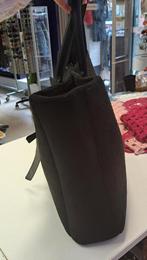 Caroline Biss grote zwarte shopper teddy & fauxleer nr 49997, ., Zwart, Shopper, Ophalen of Verzenden
