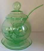 Annagroen glazen bowlset, Antiek en Kunst, Ophalen of Verzenden
