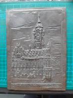 Latoen Koperen plaat Middelburg Stadhuis, Antiek en Kunst, Ophalen of Verzenden, Koper