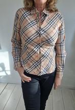 Burberry blouse. Maat L. Beige/ruit., Maat 38/40 (M), Nijmegen, Beige, Verhip-vintage.nl