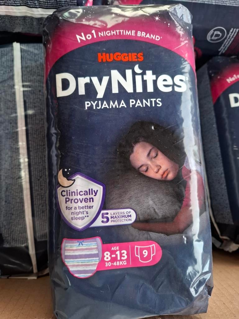 20 pakken DryNites 8-13 jaar, Ophalen of Verzenden, Nieuw, Overige typen, Overige merken
