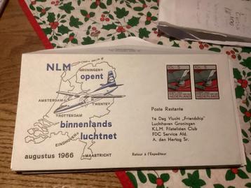 No6358 NLM opent binnenlands luchtnet aug. 1966. Heb ook van beschikbaar voor biedingen