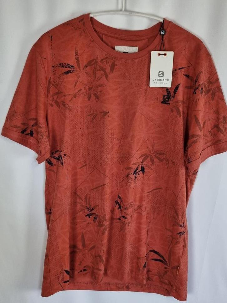 Heren T-shirt merk Gabbiano mt S en M nieuw, Kleding | Heren, T-shirts, Nieuw, Maat 46 (S) of kleiner, Rood, Verzenden