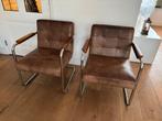 Leren stoelen Loods 5 cognac, Ophalen, Gebruikt, Twee, Bruin