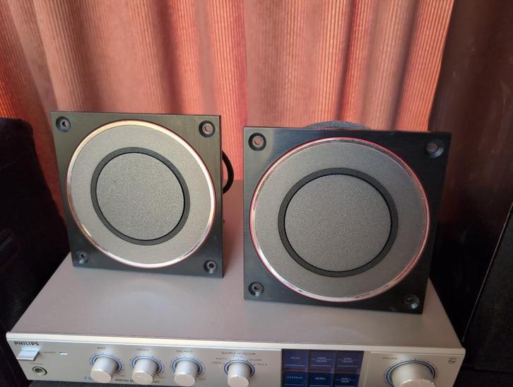Philips MFB 9638 + Versterker F3434 + nog veel meer, Audio, Tv en Foto, Luidsprekers, Gebruikt, Front, Rear of Stereo speakers