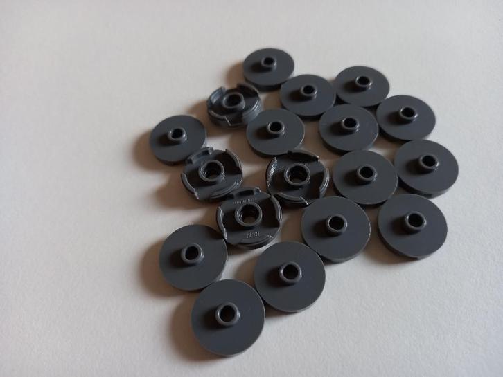 NIEUW: Tile 2x2 Round with open stud DARK BLUISH GREY, Kinderen en Baby's, Speelgoed | Duplo en Lego, Nieuw, Lego, Losse stenen